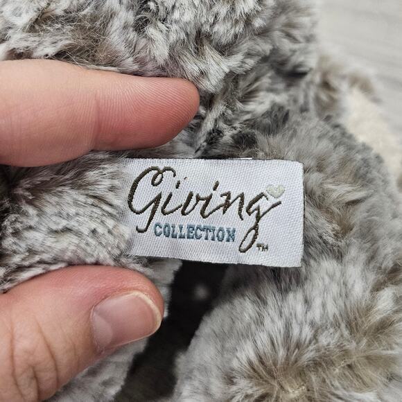 Demdaco I Love You Mini Giving Bear Brown Gray Plush Stuffed Animal Fuzzy - Picture 6 of 7